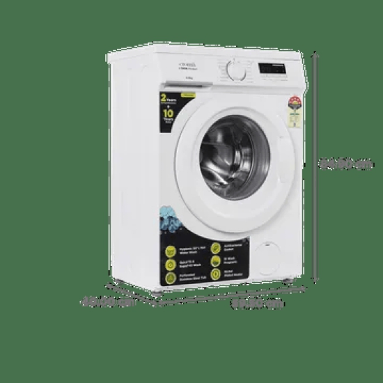 Croma 6 kg 5 Star Fully Automatic Front Load Washing Machine (In-built Heater, White)