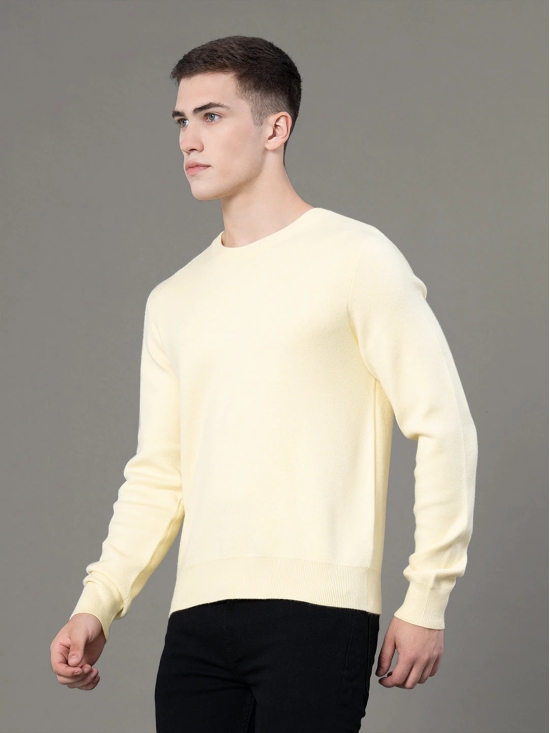 RedTape Round Neck Solid Sweater for Men | Essential Comfort for Every Day