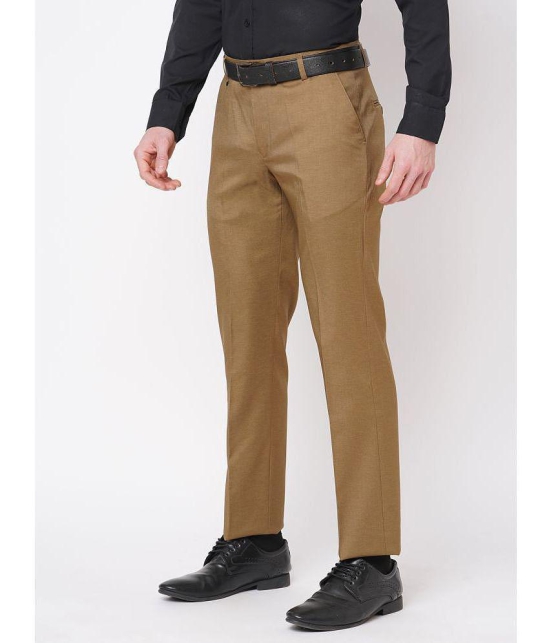 Solemio Khaki Regular Formal Trouser ( Pack of 1 ) - None