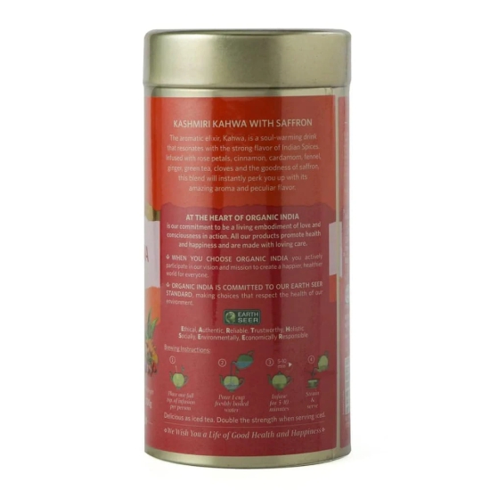 Organic India Kashmiri Kahwa with Saffron 100 gm Tin