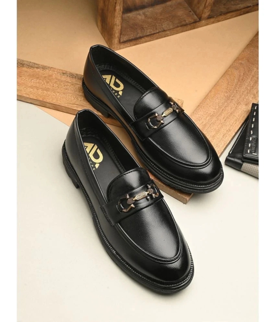 Aadi Black Mens Horsebit - 10