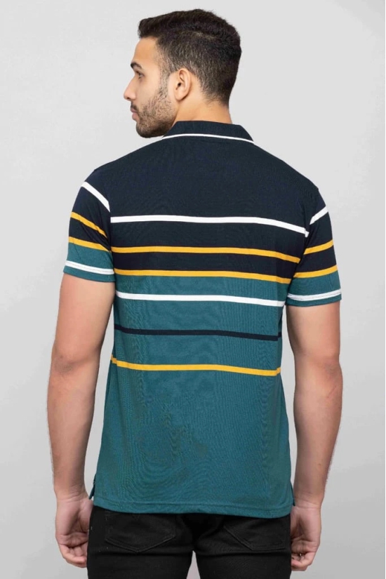 Men's Polo Striper Tshirt with Pocket