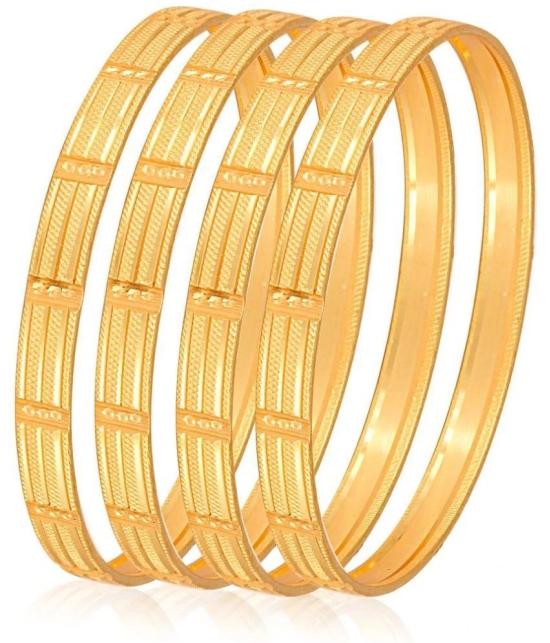 VIVASTRI Gold Bangle Set ( Pack of 1 ) - None