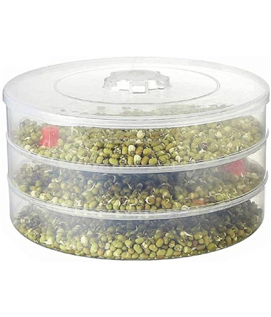 iview kitchenware Plastic 4 Compartment Sprout Maker - Transparent