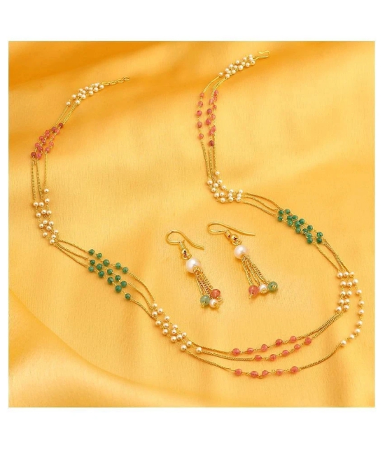 Sukkhi - Gold Alloy Necklace Set ( Pack of 1 ) - Gold