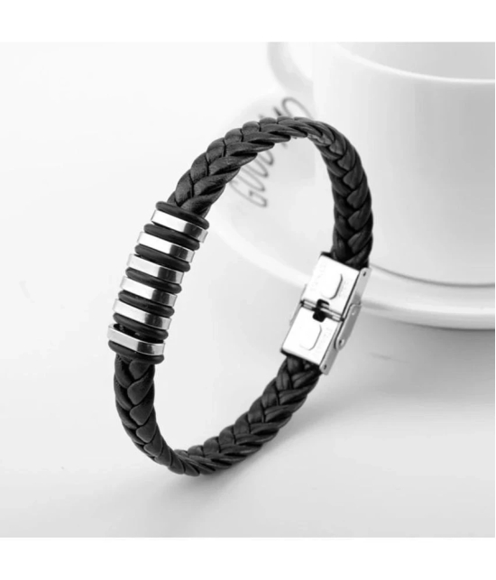 FASHION FRILL Black Bracelet ( Pack of 1 ) - None