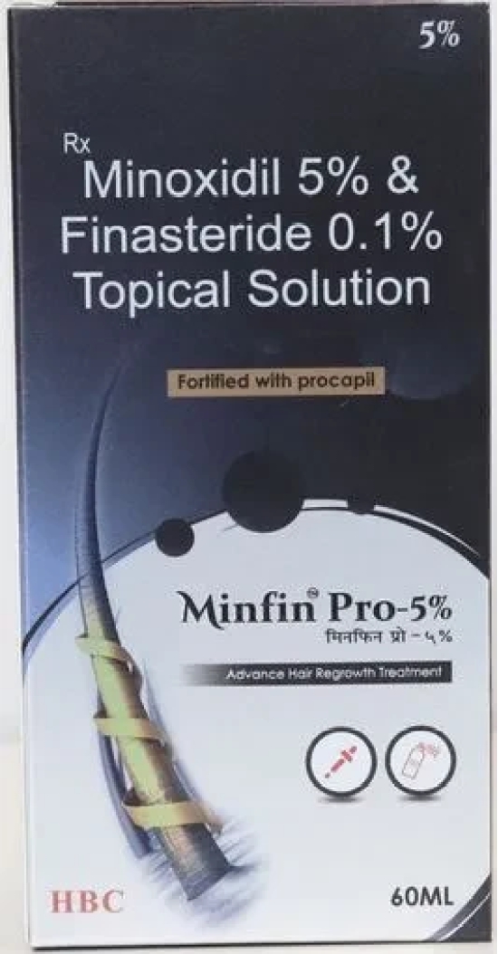 minfin pro 5 topical solution (60ml) for hair loss and hair regrowth