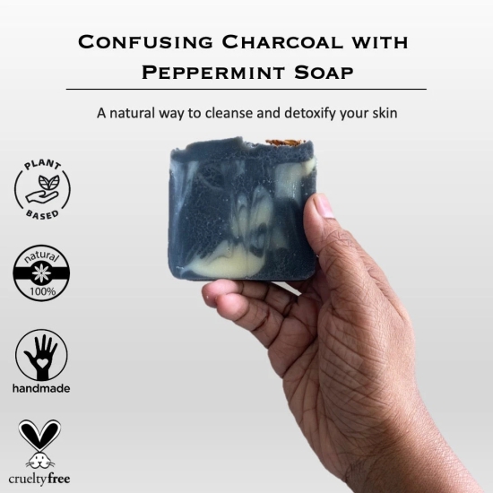 Confusing Charcoal with Peppermint Soap-Pack of 1