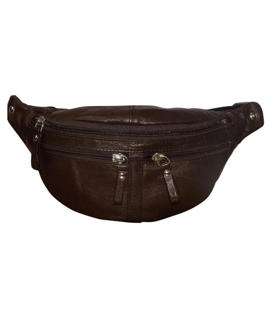 Style 98 Genuine Leather Brown Waist Pouch