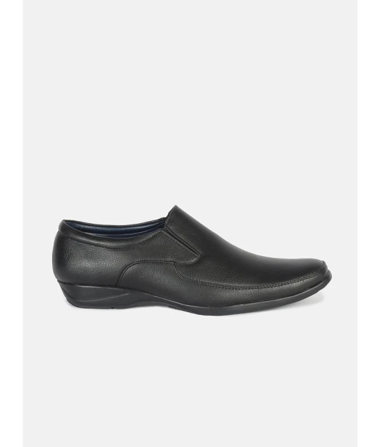 Aqualite Black Mens Slip On Formal Shoes - None