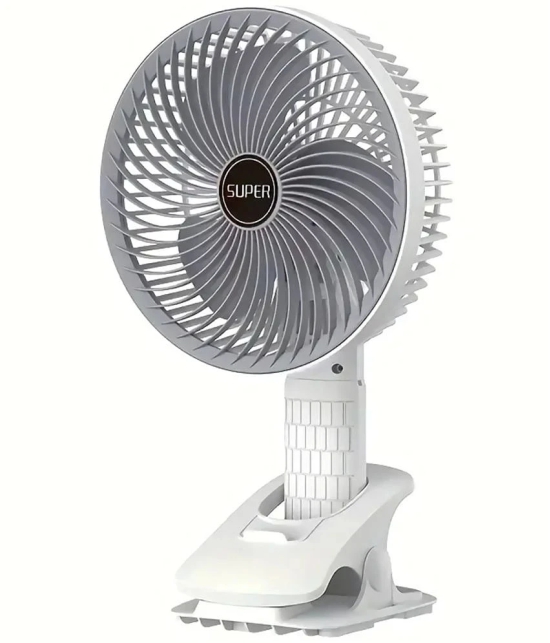 Portable Super Silent Fan Rechargeable battery With 3 Speed Modes.