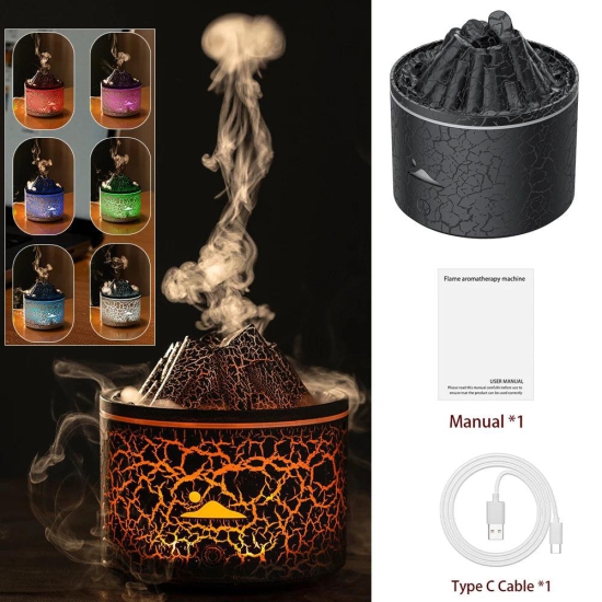 Volcano Flame Diffuser-with remote  360ml 1 / INDIA