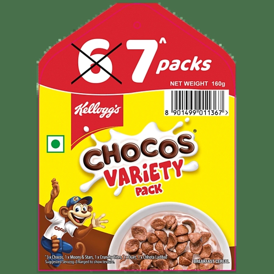 Kelloggs Chocos Combi Pack, 156 Gm