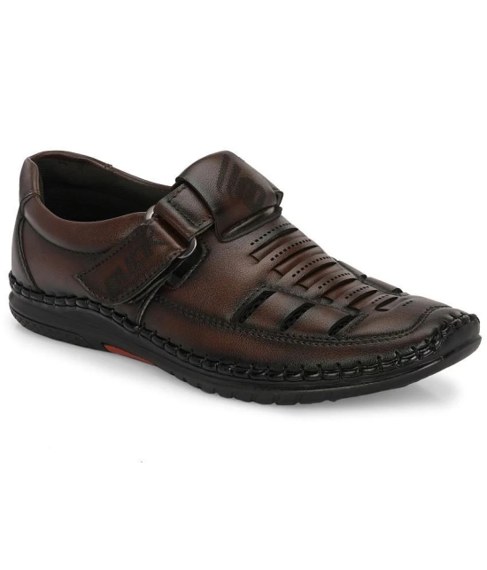 Bucik - Brown Mens Sandals - None