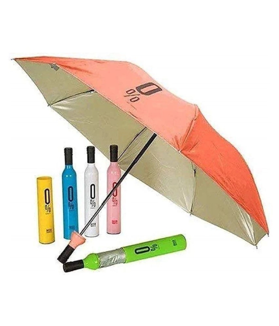 Newest Windproof Double Layer Umbrella with Bottle Cover Umbrella for UV Protection & Rain - Multi