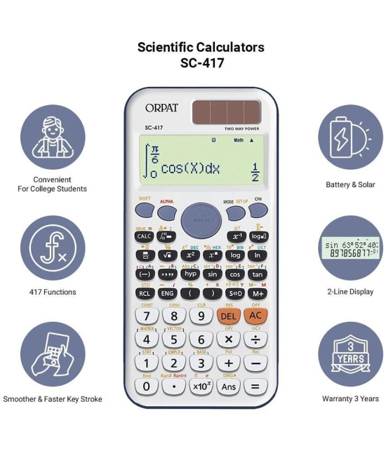 Orpat Scientific Calculators â?? SC-417