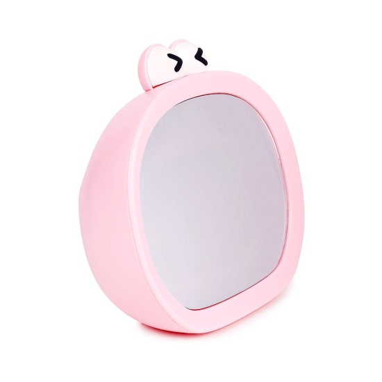 Cute Cartoon Table Makeup Mirror with Storage-Green