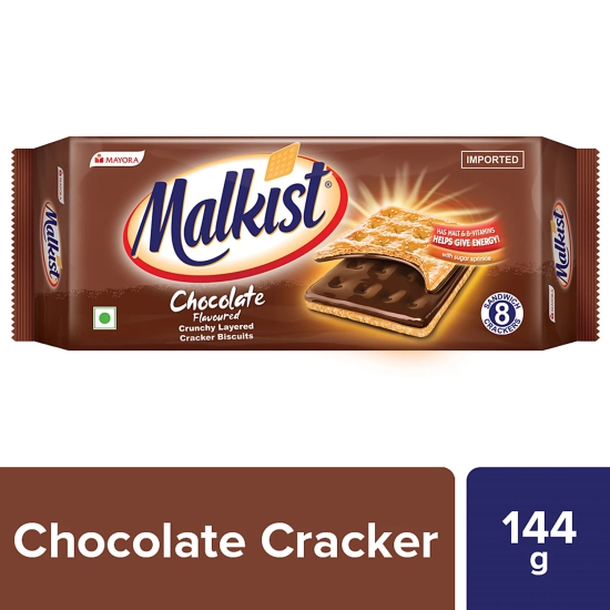 Malkist Chocolate Flavoured Cracker Biscuits, 138 gms