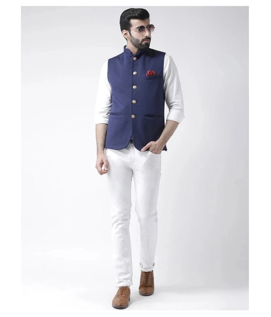 Hangup Multi Cotton Blend Nehru Jacket - None