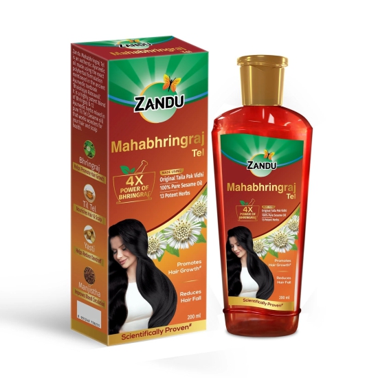 Mahabhringraj Hair Oil  Scientifically Proven Oil for Hair Growth  Hair Fall Control 200ml-Mahabhringraj Hair Oil | Scientifically Proven Oil for Hair Growth & Hair Fall Control (200ml)