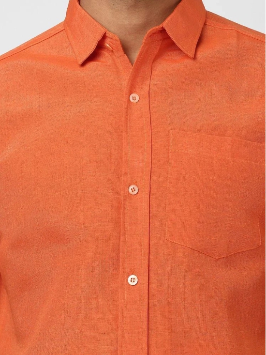 DESHBANDHU DBK - Orange Cotton Regular Fit Mens Casual Shirt ( Pack of 1 ) - None