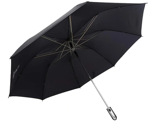 SUN Umbrella Arnold Big Size 2 Fold Automatic Open UV Protective Umbrella (Colour - BLACK) by Total Sporting And Fitness Solutions Pvt Ltd