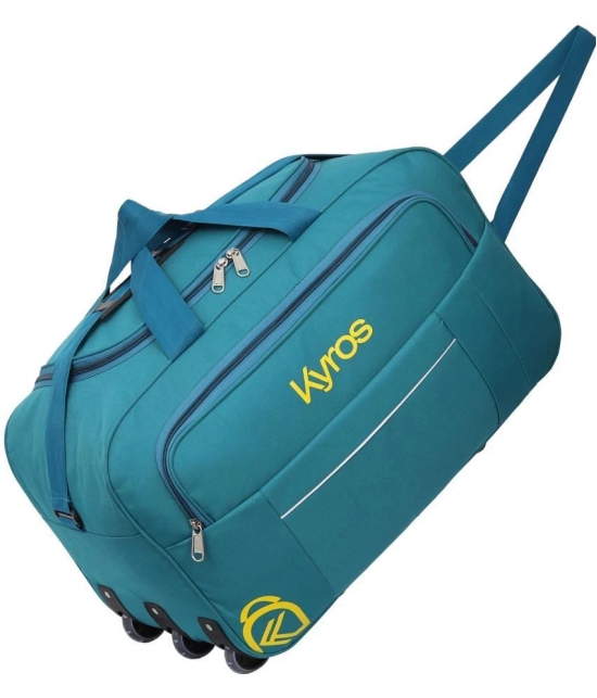 Kyros 53 Ltrs Sea Green Polyester Duffle Trolley - Onesize