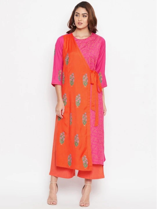 Women Pink Ethnic Motifs Printed Kurta