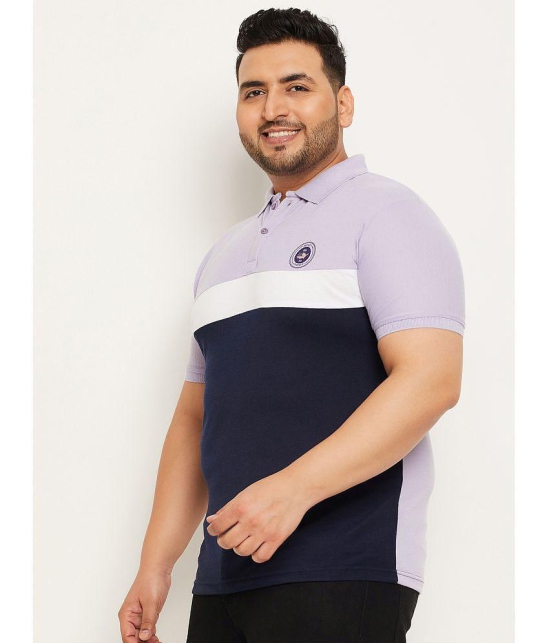 MXN - Lavender Cotton Blend Regular Fit Mens Polo T Shirt ( Pack of 1 ) - None