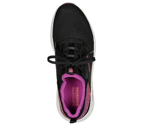 Skechers Black Women Go Run Elevate- Quick Stride Slip On Sneakers