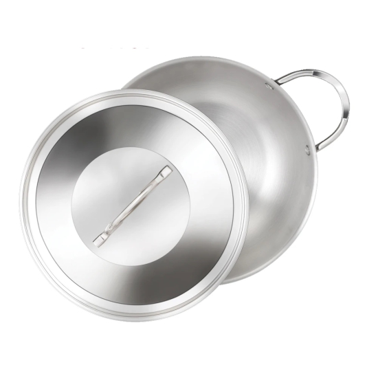 Premier 3-ply Clad Stainless Steel Kadai - 24 cm