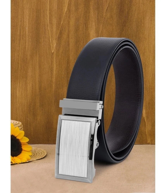 Loopa - Black Faux Leather Mens Reversible Belt ( Pack of 1 ) - None