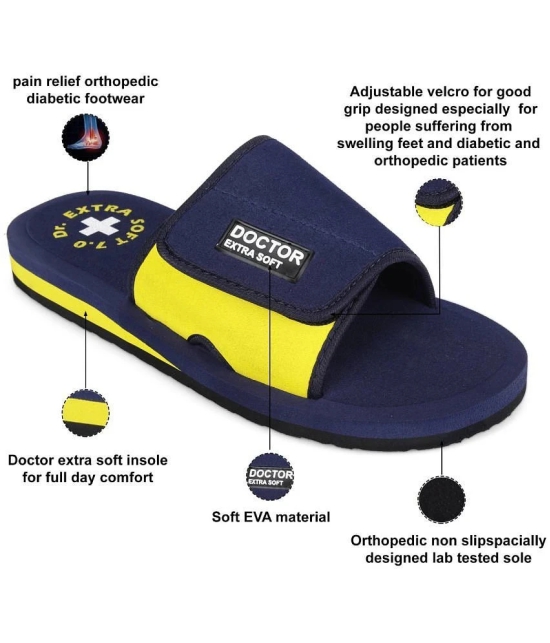 DOCTOR EXTRA SOFT - Navy  Synthetic Slide Flip flop - None