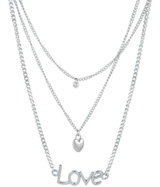 FASHION FRILL - Silver Plated Chain ( Pack of 1 ) - Silver