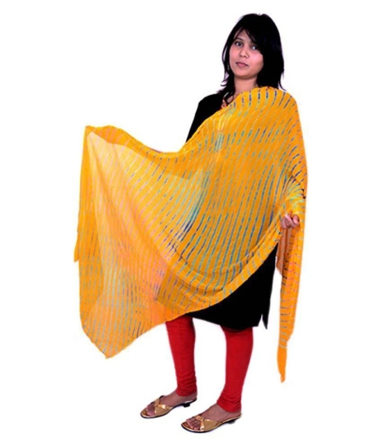 Apratim Multicoloured Chiffon Leheria Dupatta