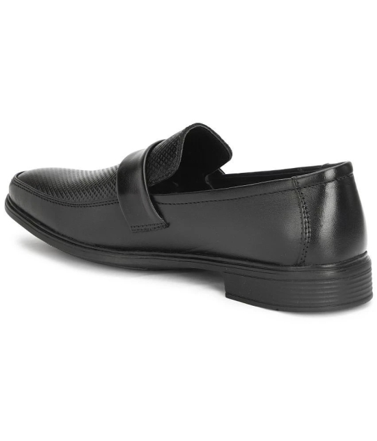 Buxton Black Mens Slip On Formal Shoes - None