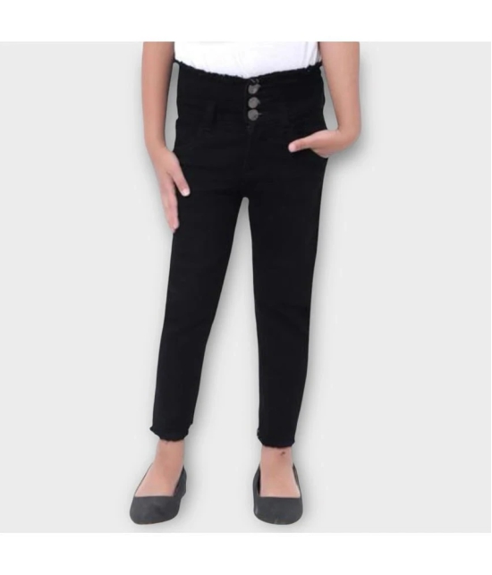 ICONIC ME - Kids Girls Premium Denim Black Jeans - None