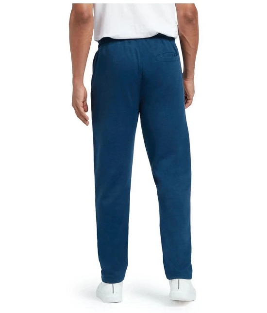 XYXX Blue Cotton Plain Trackpants Single - XL