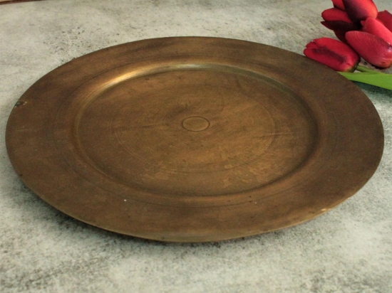 Beautiful Vintage Brass Plate (Diameter- 27 CM)