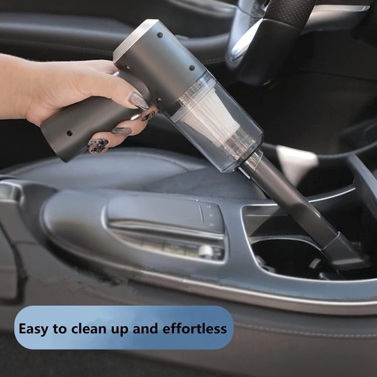 Uttamrobotics Portable Air Duster Wireless Vacuum Cleaner for car