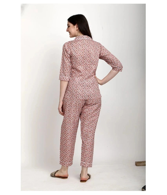 Berrylicious Cotton Nightsuit Sets - Brown - 2XL