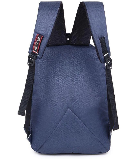 Da Tasche Navy Blue Polyester Backpack For Kids