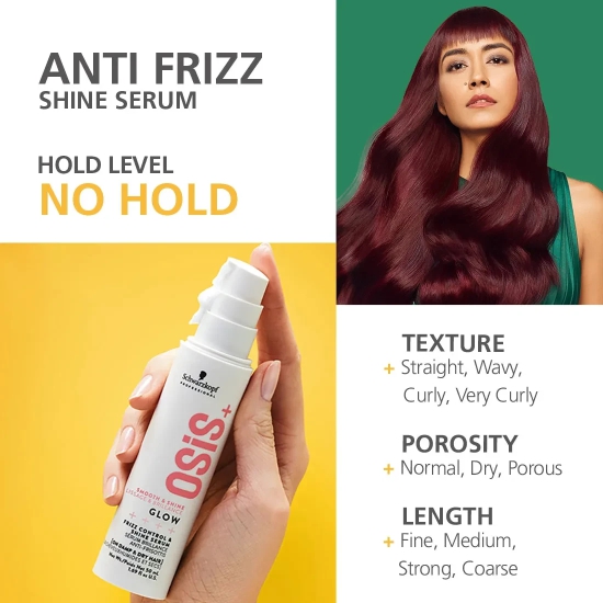 Schwarzkopf Professional OSiS+ Glow Anti-Frizz Shine Serum 50ml-50ml