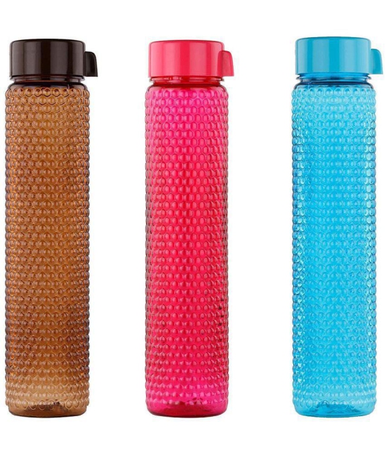 Oliveware Multicolour Water Bottle 400 mL ( Set of 3 ) - Multicolour