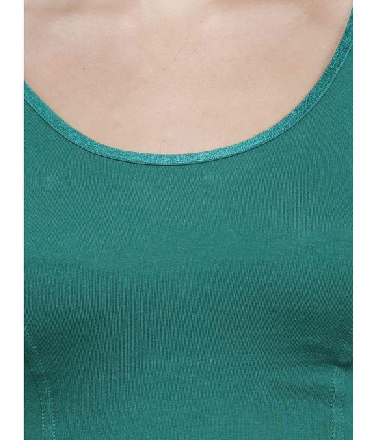 Vami - Green Readymade without Pad Cotton Blend Womens Blouse ( Pack of 1 ) - None