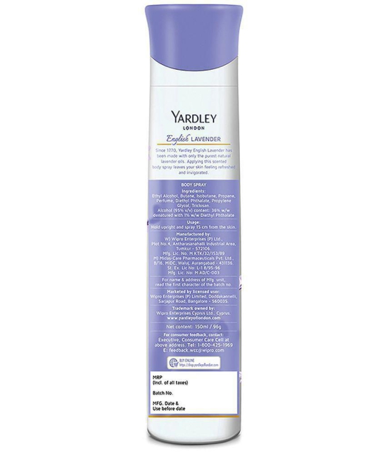 Yardley London - Deodorant Spray for Women 150 ml Deodorant Spray for Women 150 ml ( Pack of 3 )