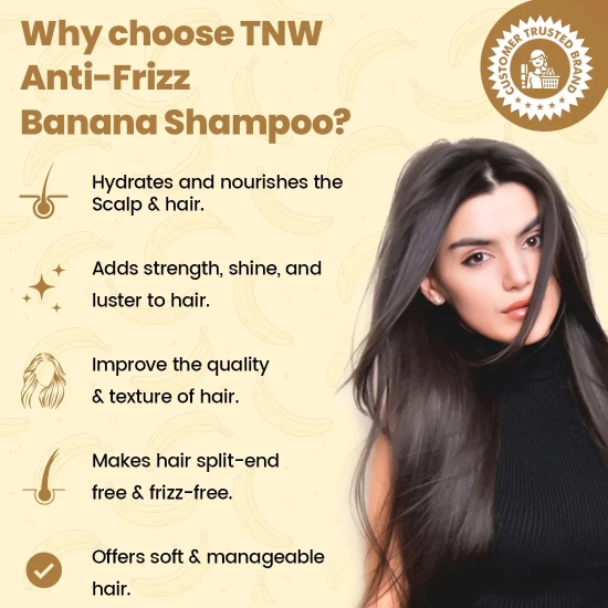 Banana Shampoo (Anti-Frizz Shampoo with Natural Ingredients)