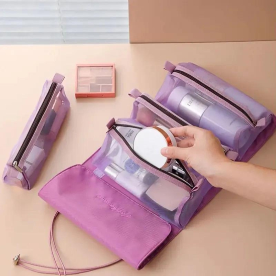 Detachable Cosmetic Bag-Purple