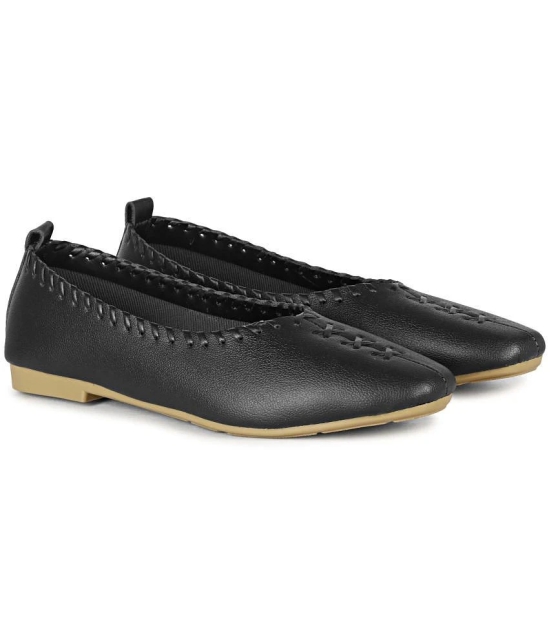 Ishransh Black Womens Casual Ballerinas - None