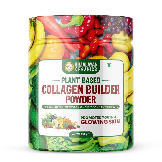 Himalayan Organics Plant Based Collagen Builder Powder with Vitamin C & Biotin for Youthful Skin, Hair, Nails - 250Gm-Himalayan Organics Plant Based Collagen Builder Powder with Vitamin C & Bioti